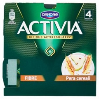 ACTIVIA FIBRE PERA+CER. 4XGR125 DANONE