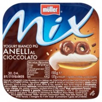 MULLER MIX ANELLI AL CIOCC.  GR 150