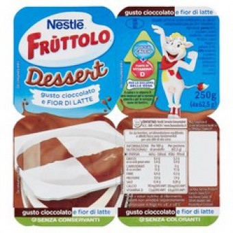 FRUTTOLO DESSERT CIOCC&FIOR LATTE 4PZ GR 250