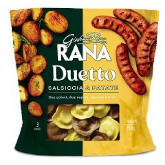 DUETTO SALSICCIA-PATATE RANA GR 250