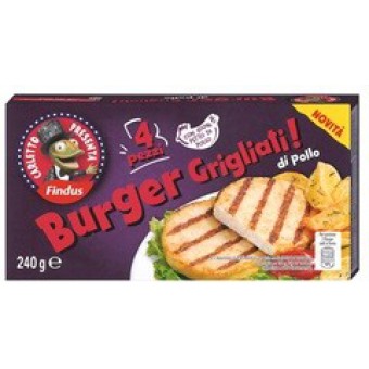 BURGER POLLO GRIGLIATI X4FINDUS GR. 240