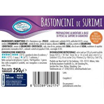 SURIMI GRANCHIO OGGIPESCE GR. 250