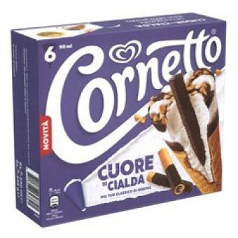 CORNETTO ALGIDA CUORE CIALDA X6 GR. 348