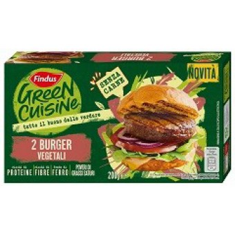 BURGER VEGETALI PZ2 GR200GREEN CUISINE FINDUS