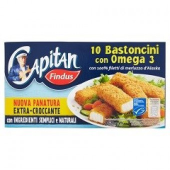 10 BASTONCINI FINDUS C OMEGA 3 GR. 250