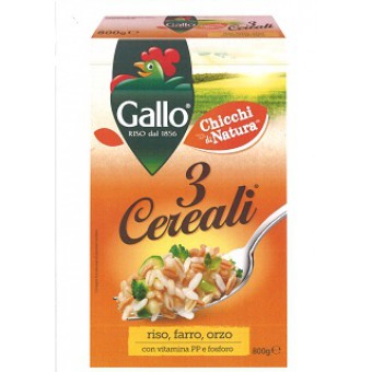 RISO GALLO 3 CEREALI PIU