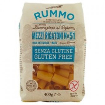 PASTA RUMMO S GLUTINE 51MEZZI RIGATONI GR 400