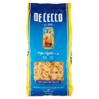 PASTA SEM.  DE CECCO 49 PIPE RIGATE GR 500