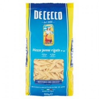 PASTA SEM.  DE CECCO 141 MEZZE PENNE RIGATE GR500