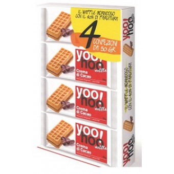 WAFFLE YOOHOO CREMA CACAOX4PZ GR. 200