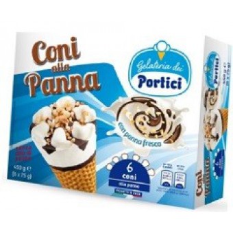 6 CONI PANNA GEL. DEI PORTICI GR 450