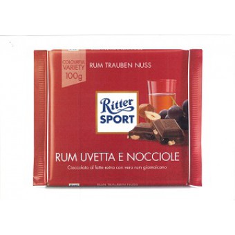 RITTER SPORT RUM UVETTAE NOCC.  GR. 100