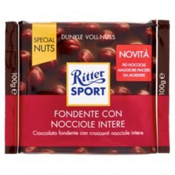 RITTER SPORT FONDENTE NOCCIOLE INTERE GR 100