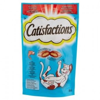 SNACK GATTO CATISFACTIONSSALMONE  GR 60