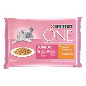 BOCC. GATTO PURINA ONEJUNIOR POLLO GR. 85X4