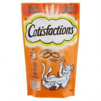 SNACK GATTO CATISFACTIONSPOLLO GR 60