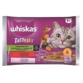 BOCC. WHISKAS TASTY MIXSCELTA CHEF BS GR. 85X4