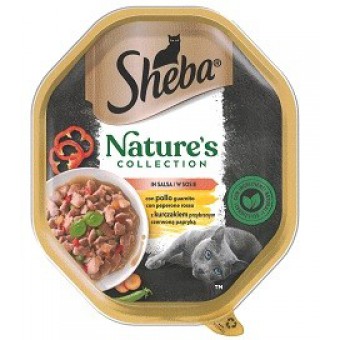 BOCC. SHEBA NATUR COLLECT. POLLO PEPERONE GR. 85