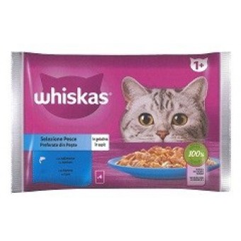 BOCC. WHISKAS CORESELEZ PESCE BS GR. 85X4