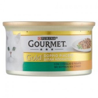 BOCC.  GOURMET GOLD D PIACERE CONIGLIO FEGATO GR 85