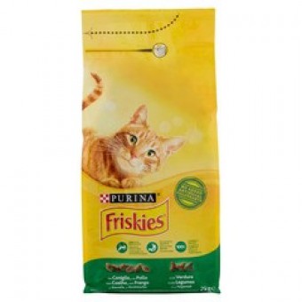 CROCC. GATTO FRISKIES CONIGLIO POLLO VERDURE KG 2