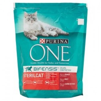 CROCC.  PURINA ONE STERILCAT MANZO CEREALI GR 800