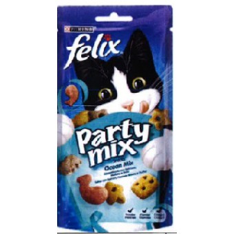 SNACK GATTO FELIX PARTYMIX PESCE GR. 60