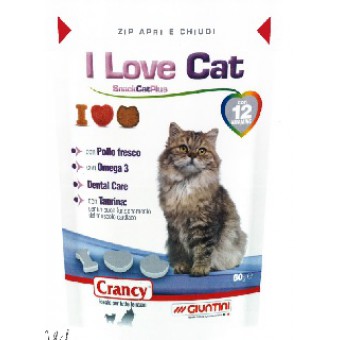 SNACK GATTO I LOVE CAT CON POLLO FRESCO GR 60