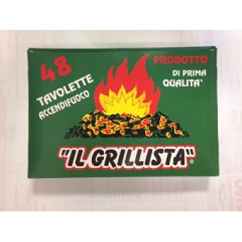 ACCENDIFUOCO IL GRILLISTA48 CUBI