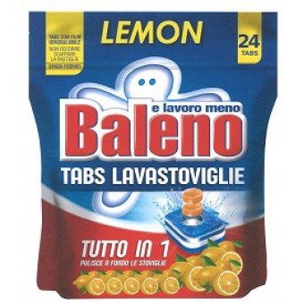 DET. LAVASTOVIGLIE BALENOTUTTO IN 1 LEMON X 24