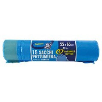 SACCO PATT. NOI&VOI C MPZ. 15 55X65 AZZURRO-ROLL