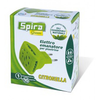 SPIRA GREEN ELETTROEMAN. +10 PIASTRINE CITRONELLA