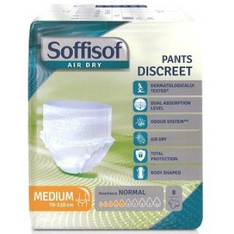 PANN. INCONT. PANTS DISCREESOFFISOF MEDIUM X 8