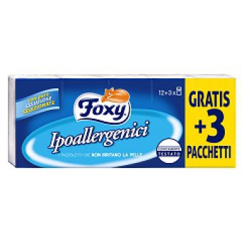 FAZZOLETTI FOXY IPOALLERGENICO 12+3