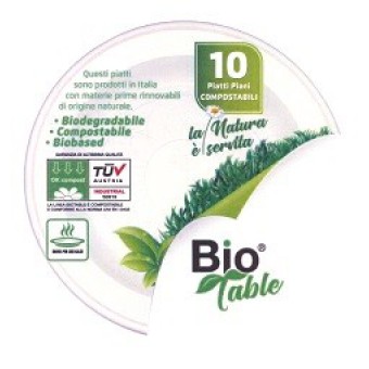 PIATTI PIANI BIOPLASTICADIAM. 22 BIOTABLE PZ. 10