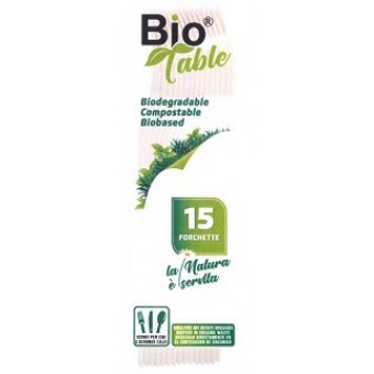 FORCHETTE BIOPLASTICABIOTABLE PZ. 15