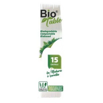 COLTELLI BIOPLASTICABIOTABLE PZ. 15