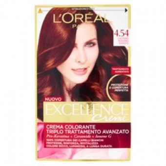 COLOR.  EXCELLENCE N. 4,54CASTANO MOGANO RAM.  ML40