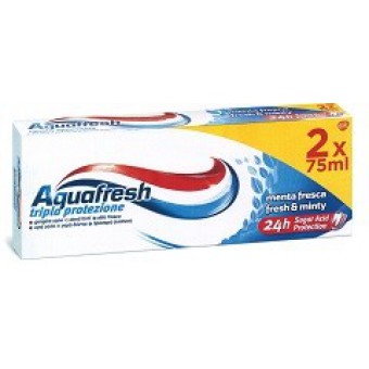 DENT. AQUAFRESH TRIPLA PR. MENTA ML. 75X2 BIPACK