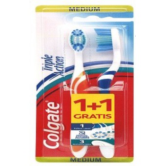 SPAZZ. COLGATE TRIPLE ACTION MEDIO BIPACK 1+1