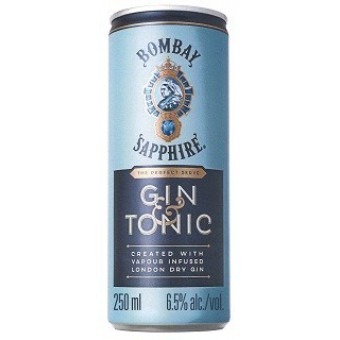 GIN & TONIC BOMBAY SAPPH. LATT. ML. 250 6,5?