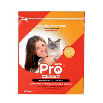 CROCC.  GATTO PRO ADULT AL FRESCO POLLO RISO GR 800